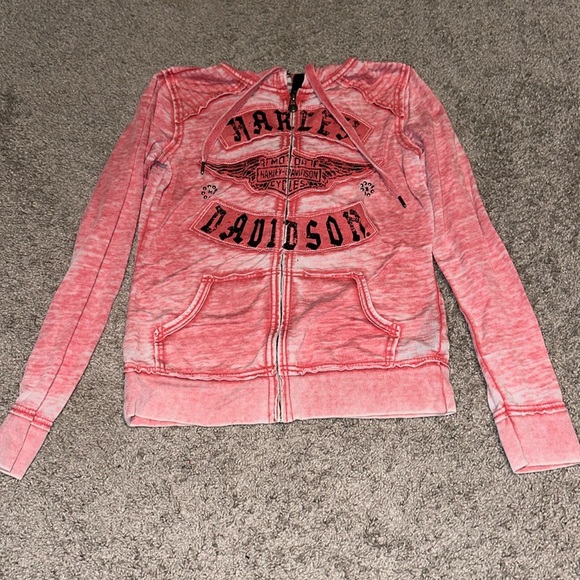 Harley-Davidson Sweaters - Women’s Harley Davidson Zip Up Hoodie